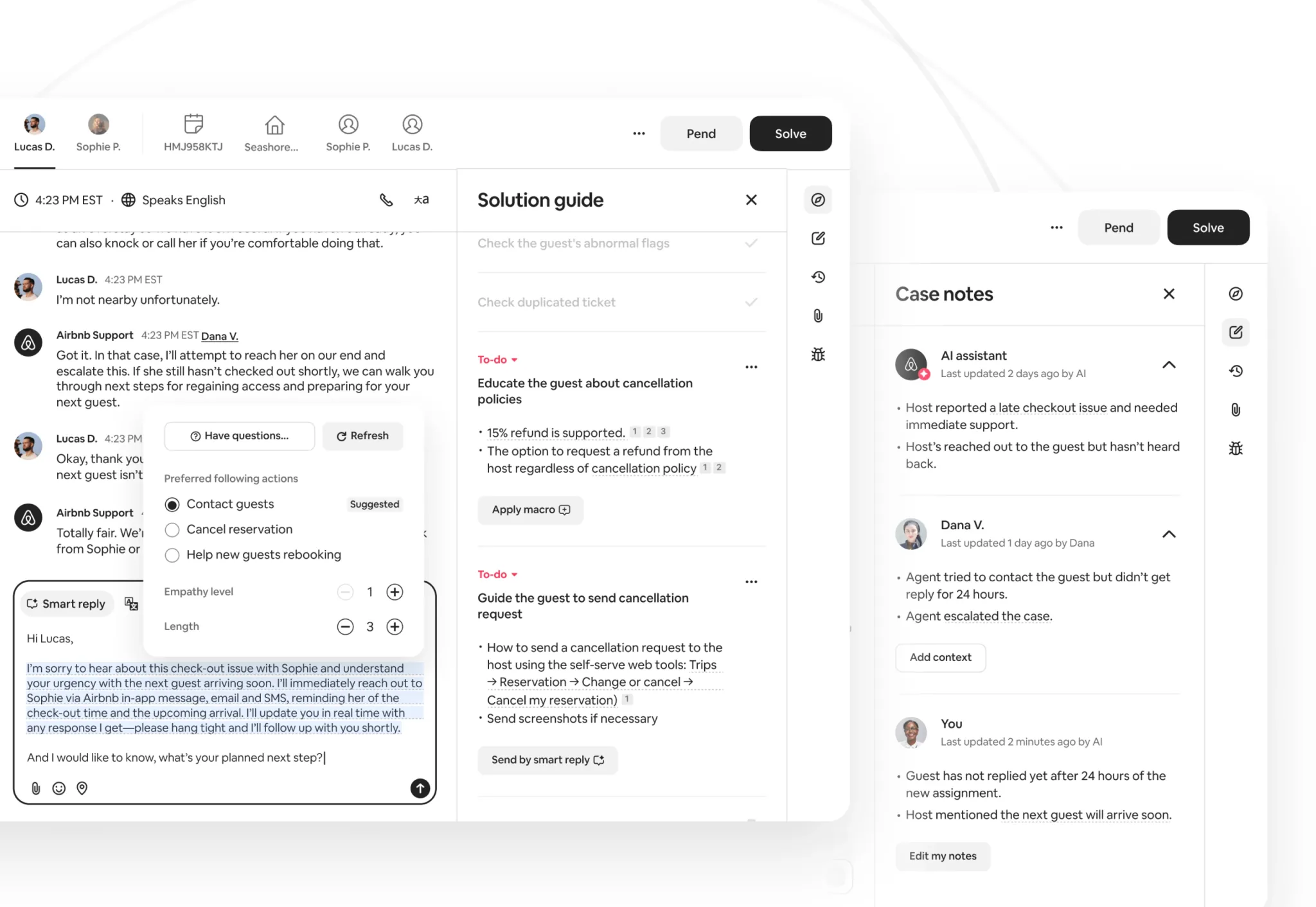 Atrium — smart reply and case collaboration workspace