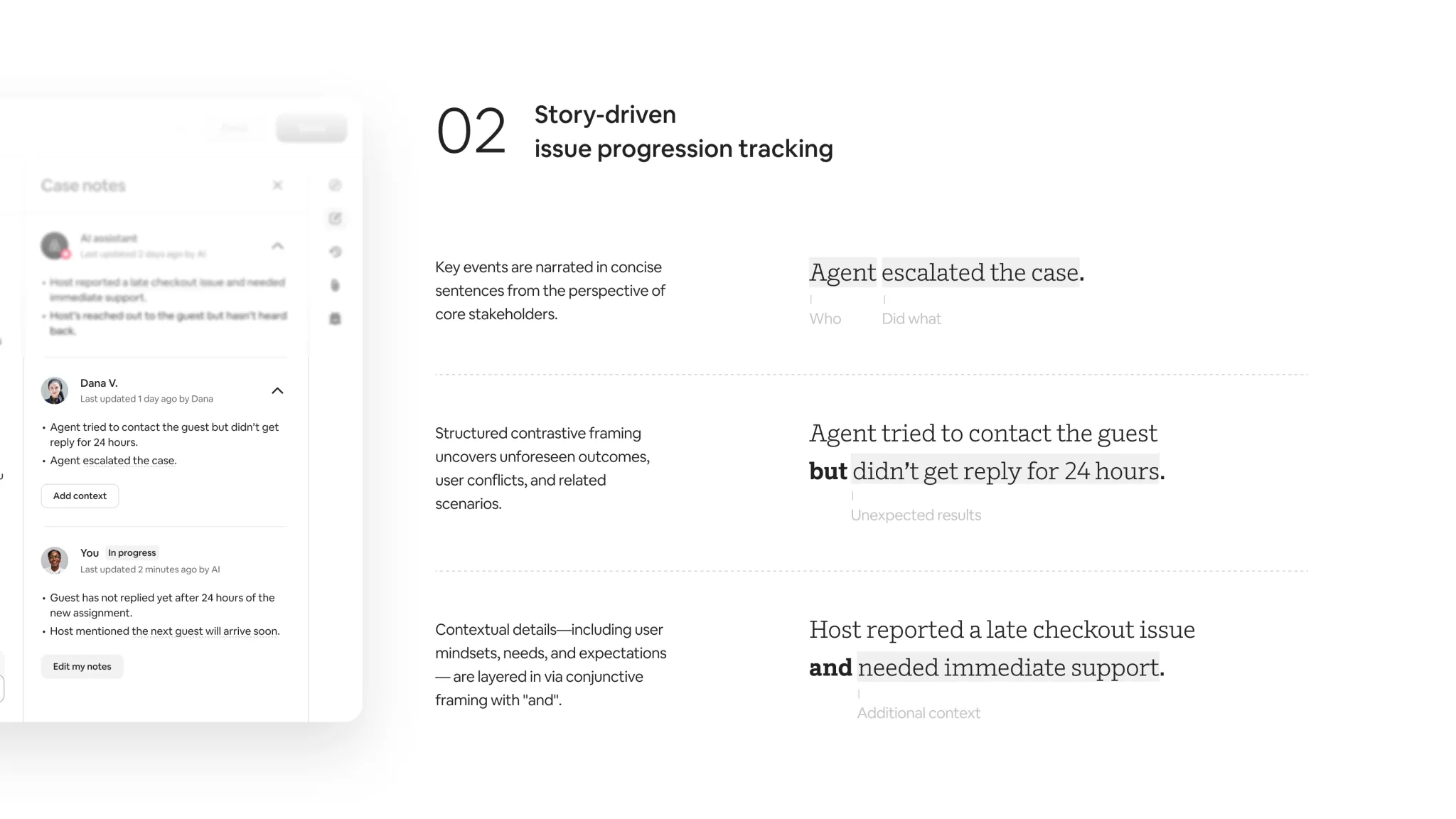 Story-driven issue progression tracking
