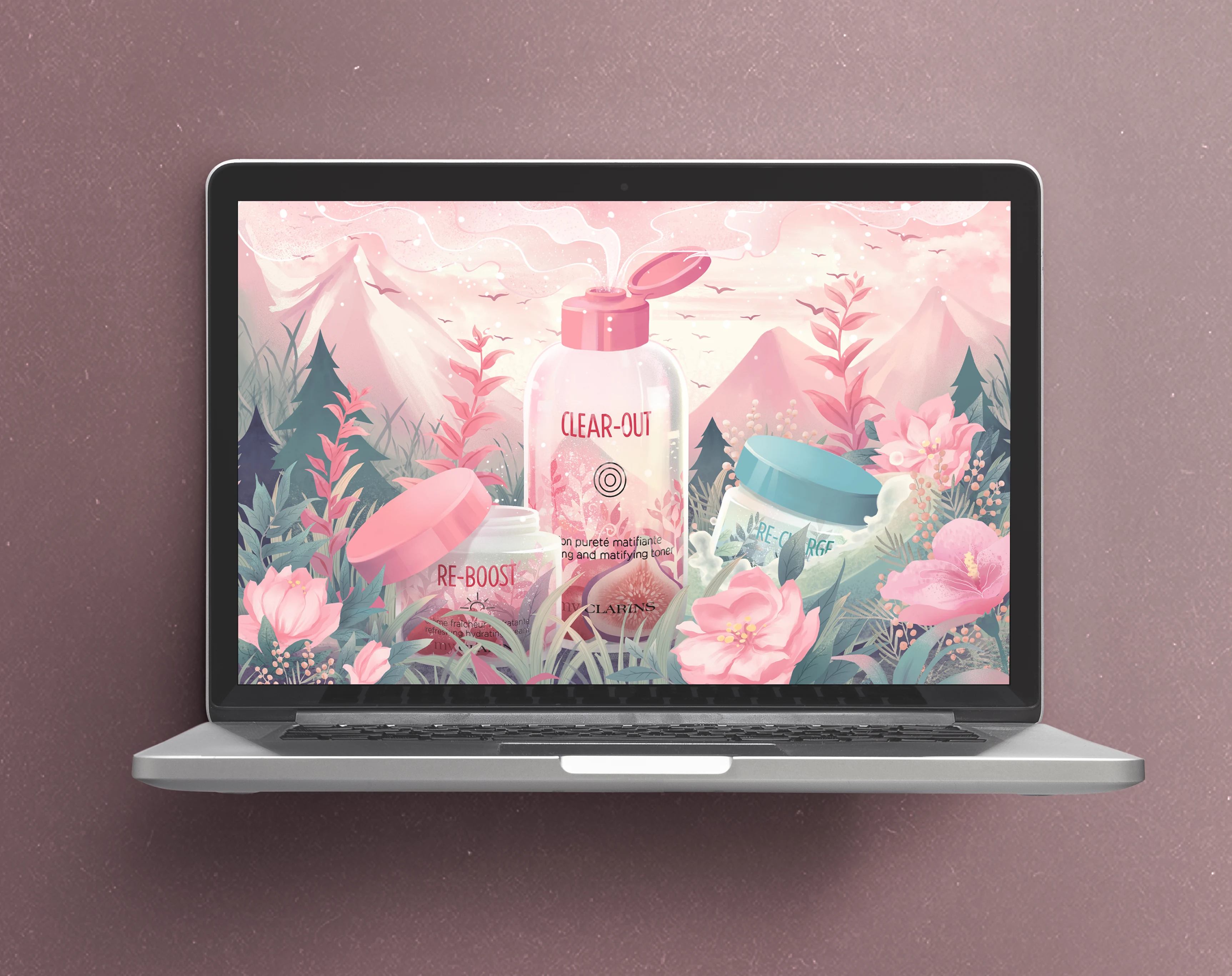 my CLARINS · Skin in Bloom